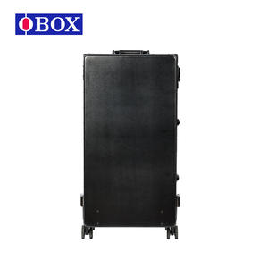 Chariot de rangement professionnel pour maquillage avec miroir et tiroirs pour nail art et maquillage permanent, type rectangulaire noir sur pied - Product Image 4