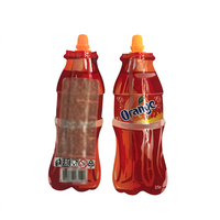 Sac en plastique personnalisé en forme de bouteille pour jus, emballage de boissons et d'eau, en PET/PE, avec bec verseur