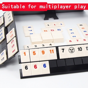 <span class=keywords><strong>Juego</strong></span> de viaje familiar de gran venta, juegos de cubos <span class=keywords><strong>Rummy</strong></span> de colores duraderos, <span class=keywords><strong>juego</strong></span> de azulejos <span class=keywords><strong>Rummy</strong></span> 106 con 4 bandejas duraderas antideslizantes - Product Image 4