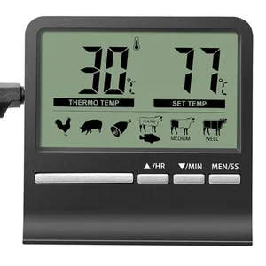 Termometro da Cucina DIHAO con Ampio Display LCD, Sonda per Barbecue, Forno, Carne, Cottura, con Timer e Allarme - Product Image 2