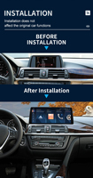 Nuevo Diseño de Radio Multimedia Estéreo para Auto de 12.8'' con Navegación, Android Auto y Carplay para BMW Serie 3 F30 F33 F36 NBT 2012-2017