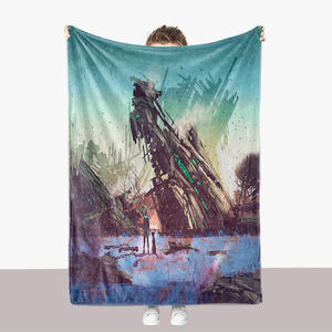 Manta polar con estampado <span class=keywords><strong>de</strong></span> películas <span class=keywords><strong>de</strong></span> Horror, manta <span class=keywords><strong>de</strong></span> felpa doble con diseño <span class=keywords><strong>de</strong></span> lujo, Sherpa suave, para cama y sofá <span class=keywords><strong>de</strong></span> invierno, venta al por mayor - Product Image 2
