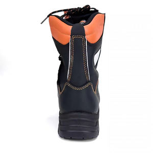 TB103 Cuero de vaca Gobang Tallas grandes Antideslizante y resistente al aceite Zapatos de trabajo de seguridad Botas de senderismo para hombres - Product Image 3