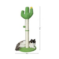 Planche à gratter verticale durable pour chats en sisal sans perte de cheveux Cadre de poteau d'escalade pour chats Jouet d'auto-divertissement pour chats