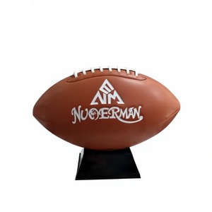 Ballon de football américain imperméable en cuir composite haute adhérence, taille officielle 6, pour l'entraînement et les matchs, durable - Product Image 1