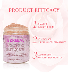Exfoliante corporal hidratante de sal marina, producto de <span class=keywords><strong>Amazon</strong></span>, limpieza de rosas, OEM - Product Image 2