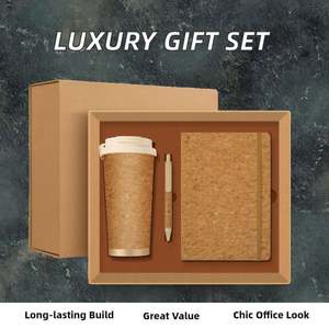 Three in One Luxury Business Gift <b>Set</b>, Premium Executive Customized Logo, <b>Notebook</b> Pen, Vacuum Cup Gift Box <b>Set</b> - Product Image 2