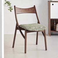 Chaise de salle à manger moderne vintage en bois massif de style japonais, dossier haut de gamme, design créatif pour boire du thé