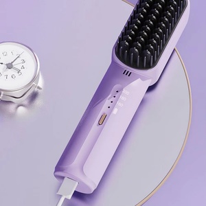 2025 Type-C Charging Anti-Scald Wireless Hot Comb Hair Straightener Portable Cordless Hair Straightener Brush With Negative Ion - Product Image 5