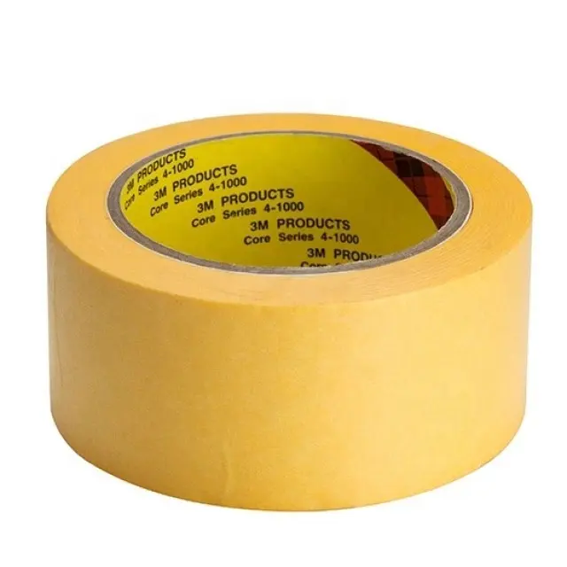 3M Yellow High Temperature Automotive Paint Masking Paper Tape Non-marking Washi Tape 244
