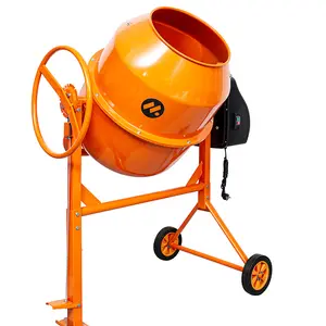 Factory sale and customized mobile drum horizontal mortar cement concrete mixer