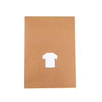 Enveloppe imprimée avec logo personnalisé Boîte d'emballage de poche pour vêtement en papier kraft avec fenêtre