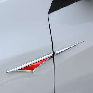 Lot <span class=keywords><strong>de</strong></span> 2 autocollants décoratifs <span class=keywords><strong>de</strong></span> <span class=keywords><strong>luxe</strong></span> chromés et imperméables pour <span class=keywords><strong>ailes</strong></span> latérales <span class=keywords><strong>de</strong></span> <span class=keywords><strong>voiture</strong></span>, motif lame - Product Image 6