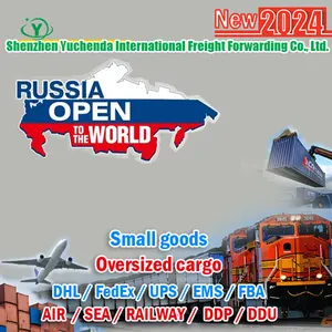 2024New China Freight Forwarder ke Rusia DDP udara/rel/truk kargo DHL/Federal/UPS Express FBA pintu ke Rusia Belarus