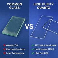 Plaque de quartz perforée pour four de traitement de plaquettes semi-conductrices, support d'échantillon, plaquette fondue polie pure à 99,99% avec trous personnalisés