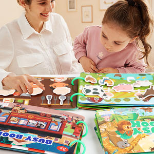 Montessori apprentissage cognitif livre occupé <span class=keywords><strong>ferme</strong></span> Animal océan autocollant livres <span class=keywords><strong>jeux</strong></span> <span class=keywords><strong>de</strong></span> société jouets éducatifs pour enfants garçons filles - Product Image 3