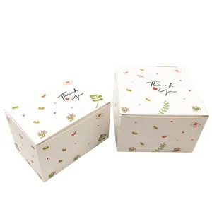 wholesale custom cookies packaging paper box eco-friendly elegant rectangle foldable cardboard christmas fortune cookie box