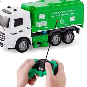Camion à ordures pour la <span class=keywords><strong>gestion</strong></span> des déchets Jouet Simulation d'assainissement Voiture recyclée Lumière Camion à ordures électrique Jouet télécommandé - Product Image 2
