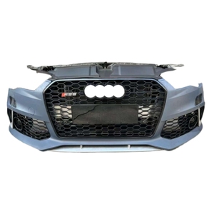 Le kit de carrosserie de remplacement en plastique ABS de haute qualité pour <span class=keywords><strong>Audi</strong></span> <span class=keywords><strong>RS6</strong></span> comprend un pare-chocs avant de style RS avec une installation facile au chrome - Product Image 4