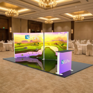 Stand Modular de Tela para Exposiciones 20x10 con Gráficos de Tela Tensada sin Arrugas - Product Image 3