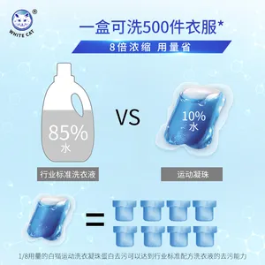 Household Liquid Detergent Laundry Pods Detergent Capsules Household Daily Cleaning Box Packing High Efficient Sterilization