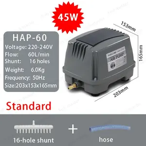 Hailea Aquarium Compressor Voor Aquarium Septic Vijver Oor Membraan Luchtpomp <span class=keywords><strong>Aqua</strong></span> Blower Hap 60 80 100 120 - Product Image 4