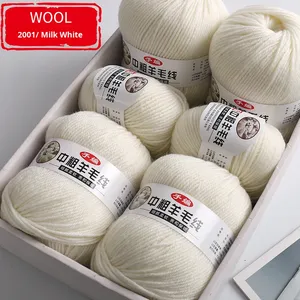 Fil acrylique mélangé, fil brut pour tricot à la main, écharpe et pull pour bébé et enfant, fil moyen épais, <span class=keywords><strong>pelote</strong></span> <span class=keywords><strong>de</strong></span> fil DIY - Product Image 2