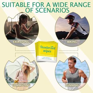 Du Lịch Khử Mùi Khăn Lau Riêng Bọc Nách Chất Khử Mồ Hôi Khử Mùi Cơ Thể Khăn Lau Cho Phụ Nữ Người Đàn Ông - Product Image 6