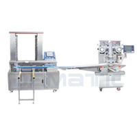 Machine automatique de positionnement précis pour l'agencement de pâtisseries (gâteaux au pain, gâteaux à l'ananas, pâtisseries aux flocons de noix de coco, shortbread, mochi, mooncakes) sur plateau