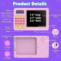 Cartes flash parlantes avec tablette à dessin LCD, jouet 2 en 1, tableau à gribouiller, jouet éducatif préscolaire pour les tout-petits de 3 à 6 ans, bébé