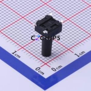 TS-1002S-BR12516 Tactile Switch SMD-4P,6x6mm Switch Single Pole Single Throw Round Button 1.6N Vertical Mount - Product Image 2