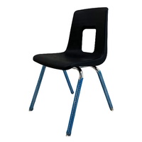 Chaise d'étudiant moderne en plastique à trous carrés pour université et salle de classe