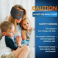 Masque de soulagement des sinus à chaleur humide masque de mal de tête coussin chauffant électrique pour la pression sinusale Tension de la migraine soulagement des maux de tête