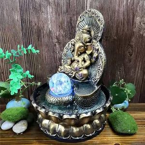 Statuen Innen wasser brunnen, Elefanten-Buddha-Statut-Tisch brunnen mit Rolling Ball, Zen-Brunnen - Product Image 5