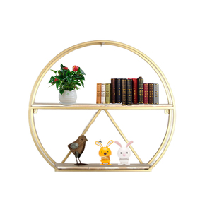 Modern <strong>Gold</strong> Chinese Iron Metal <strong>Wall</strong> <strong>Shelf</strong> Living Room Farmhouse and Apartment Book Storage Hanging Decorative <strong>Wall</strong> Decor <strong>Shelf</strong> - Product Image 3