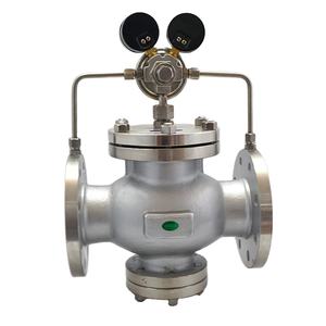 YQ43 Acero al carbono WCB 304 Acero inoxidable <span class=keywords><strong>Gas</strong></span> DN50 DN65 DN80 Válvula de control Brida 200X ANSI Válvula reductora de alta presión - Product Image 1
