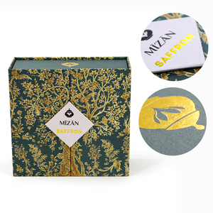 Caja de embalaje magnética de regalo de azafrán personalizada caja de embalaje de regalo de doble puerta de azafrán de <span class=keywords><strong>clase</strong></span> alta impresa - Product Image 3