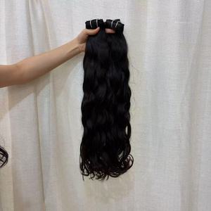 Extensions à clips en PU, <span class=keywords><strong>cheveux</strong></span> humains vierges russes naturels ondulés, Remy bruts, double épaisseur, cuticules alignées, sans couture, vente en gros, nouveauté - Product Image 4
