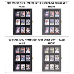 98% Protection UV acrylique sport carte vitrine verrouillable collecteur de cartes à collectionner support d'affichage mural - Product Image 2