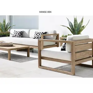 L-Vormige Teakhouten Banken Meubelen Set Tuinbenodigdheden Minimalistische Luxe Buitentuin Tuin Tuin Tuin