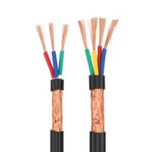 Cable de cobre eléctrico blindado trenzado Cable de alimentación de funda de PVC de varios núcleos Fabricante UL ISO