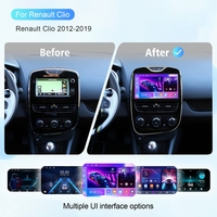 Autoradio Android Rhythm, installation facile, GPS 10 pouces, Carplay, BT, plug and play, pour Renault Clio 2012-2019