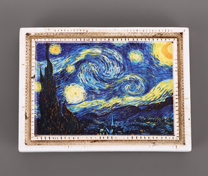 Aimant de réfrigérateur 3D représentant des peintures célèbres du monde entier, Van Gogh, Mona Lisa, autocollant magnétique en relief créatif - Product Image 5
