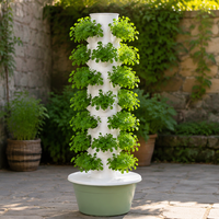 Tour de jardinage verticale à arrosage automatique - Système de culture hydroponique avec minuterie pour un entretien facile