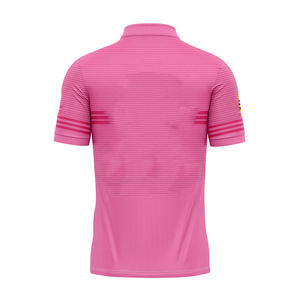 女性用ポロシャツ男性用,女性用,新デザインカスタム昇華ポリエステルNrlピンクペンリスラグビーリーグジャージ - Product Image 3