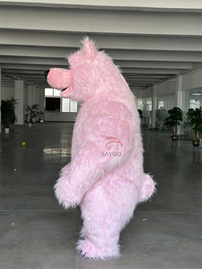All'ingrosso della fabbrica MOQ 1 pz popolare personaggio dei cartoni animati rosa gonfiabile <span class=keywords><strong>Masha</strong></span> <span class=keywords><strong>orso</strong></span> mascotte Costume per adulti mascotte Costume per la vendita - Product Image 4