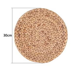 Napperons ronds en rotin tressé naturel épais en jacinthe d'eau du Vietnam, faits à la main, pour la maison, vente en gros à prix abordable - Product Image 5