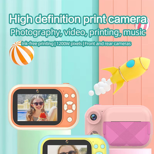 Appareil photo instantané à grand écran de 3,5 pouces pour enfants, double objectif, enregistreur vidéo HD 1080P, impression thermique, cadeau de Noël - Product Image 2