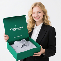 Boîte-cadeau magnétique pliable recyclable haut de gamme avec logo personnalisé emballage en papier pour vêtements à fermeture à rabat boîte de présentation de luxe