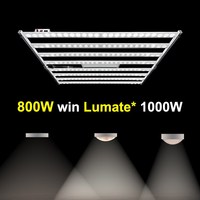 Lampe de culture LED pliable 800W à spectre complet, panneau en aluminium, pour serre intérieure